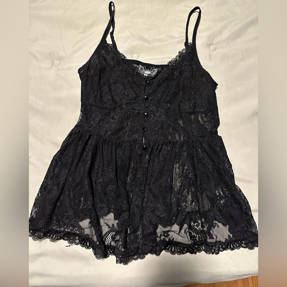 Killstar Into Ashes Lace Top